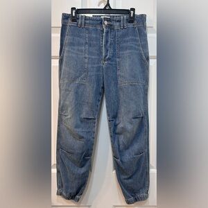 NWT Citizens Of Humanity Agni Utility Jeans Women Jogger Sz 27 Button Fly Barrel